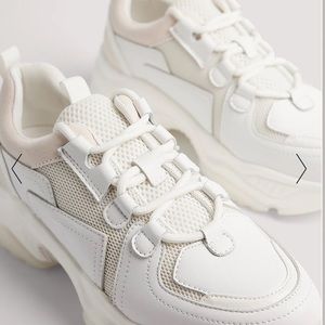 NA-KD Spiky Profile Chunky Trainers in White